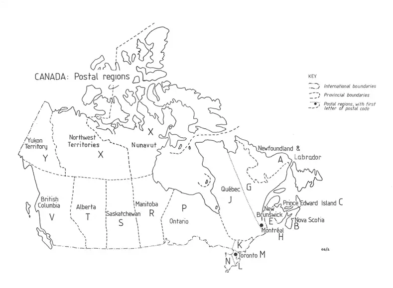 Canadian Postal Abbreviations for Provinces and Territories